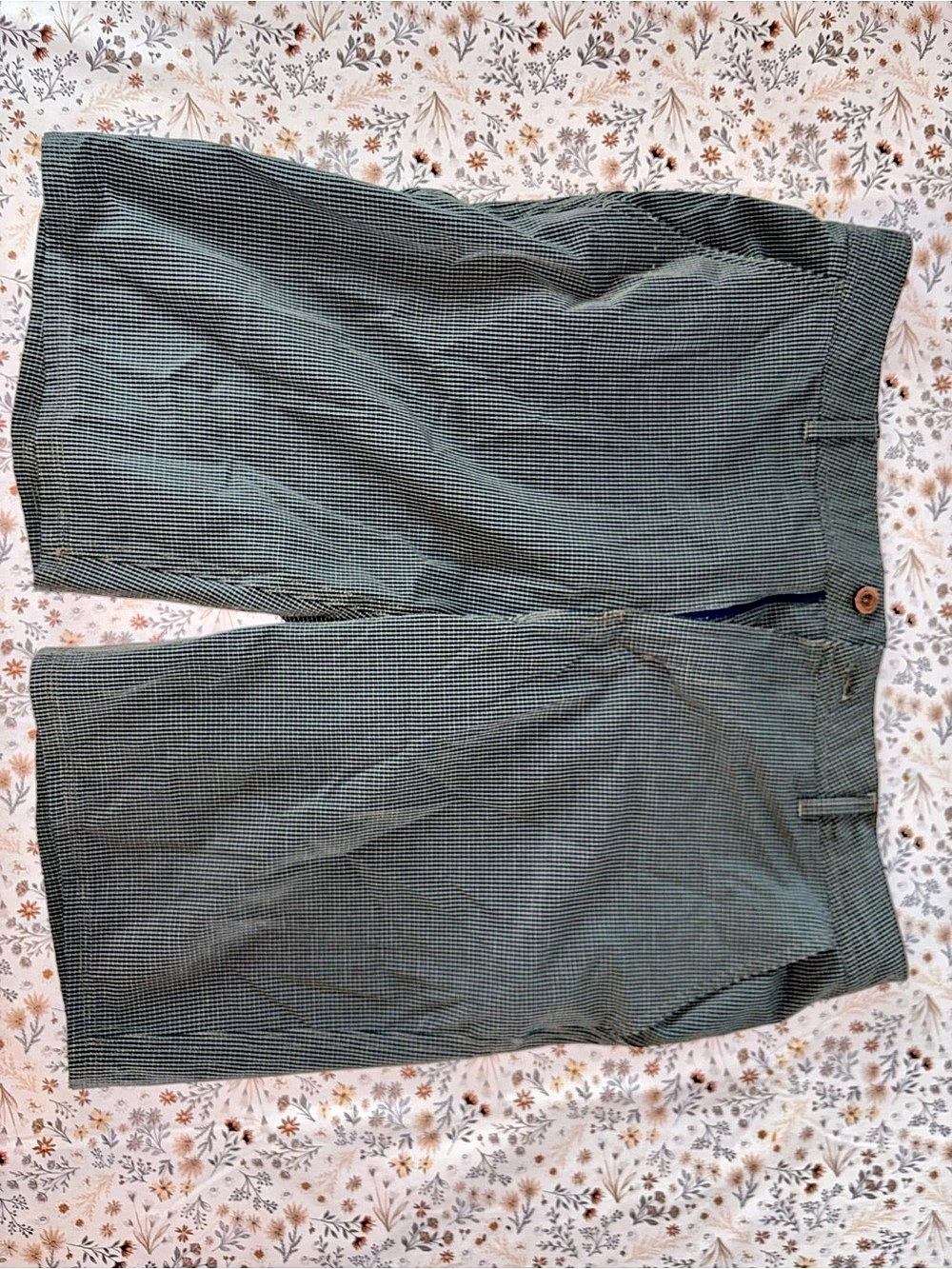 Rip curl Checkered Bermuda Shorts in Green & Black